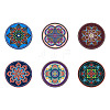 6Pcs 6 Style Silicone Hot Pads Holders SIL-BT0001-01A-1
