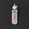 Chakra Themed Natural Quartz Crystal Big Pendants G-L524-12P-07-3