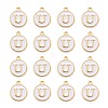 Golden Plated Alloy Charms LS-ENAM-S118-01U-2