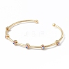 Brass Cuff Bangles BJEW-A134-02G-09-2