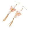 Alloy Enamel Dangle Earrings EJEW-JE07227-4