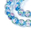 Handmade Foil Glass Beads Strands FOIL-N033-04C-3