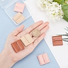 CHGCRAFT 6 Pcs 2 Colors PU Leather String Slide String Keeper DIY-CA0001-67-2