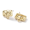 Alloy Stud Earring Findings FIND-U006-04G-2