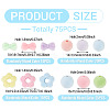75Pcs 5 Styles Flocking Acrylic Beads OACR-TA0005-01-4