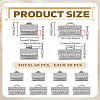 60Pcs 2 Styles 304 Stainless Steel Ribbon Crimp Ends STAS-LP0005-33-2