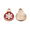 Christmas Alloy Enamel Pendants ENAM-D047-17G-03-3