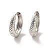 Long-Lasting Plated Brass Hoop Earrings X-EJEW-K093-13P-1