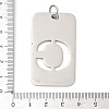 304 Stainless Steel Pendants STAS-M115-01P-C-3