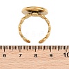 Shell Shape 304 Stainless Steel Cuff Ring Components SA-CBA098D-04G-E-3