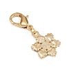 4Pcs Christmas Alloy & ABS Plastic Pearl & Rhinestone Pendant Decorations HJEW-JM04166-6