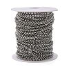 304 Stainless Steel Rolo Chains STAS-O076-02-3