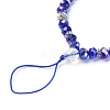 Rondelle Glass & Polymer Clay Rhinestone Beads Phone Hand Strap Chains HJEW-YW0001-05B-2