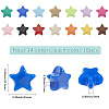 140Pcs 14 Colors Luminous Opaque Acrylic Beads SACR-SC0001-50-2