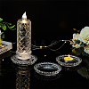 Glass Candle Holder AJEW-WH0314-226-4