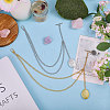 6Pcs 2 Styles Brass Oval Locket Pendant Decotations HJEW-CA00064-5