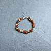 Natural Red Jasper Chip Beaded Bracelets for Women IW6789-48-1