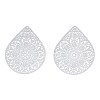 Non-Tarnish 201 Stainless Steel Filigree Pendants X-STAS-S118-036-1