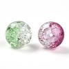 Baking Paint Transparent Crackle Glass Beads X1-DGLA-Q018-10mm-M01-3
