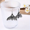 Alloy & Brass Moth Dangle Earrings for Women WG461A9-01-3