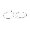Ion Plating(IP) 316 Surgical Stainless Steel Hoop Earrings Findings STAS-F149-32M-B-3