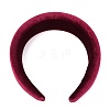 Flocking Cloth Sponge Thick Hairbands OHAR-O018-04G-1