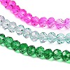 Transparent Painted Glass Beads Strands DGLA-A034-T4mm-A03-4