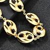 304 Stainless Steel Link Bracelets for Women BJEW-P354-05G-2