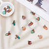 SUNNYCLUE Transparent Resin & Walnut Wood Stud Earring Findings MAK-SC0001-08P-4