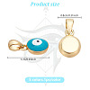 5Pcs 5 Colors Brass Enamel Charms KK-HY0004-03-2