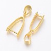 Brass Ice Pick Pinch Bails LS-KK-D318-G-NR-1