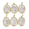 Brass Religion Pendants KK-K408-04G-1