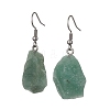 Mixed Raw Natural Gemstone Nugget Dangle Earrings EJEW-JE05493-4