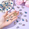 10Pcs Alloy Glass Pendants GLAA-YW0005-41G-01-5