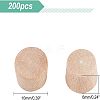 Olycraft 200Pcs Schima Wood Cork Stopper WOOD-OC0002-26-2