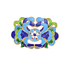 Chinese Style Alloy Enamel Chandelier Components Links ENAM-E329-51A-G-3