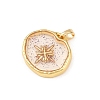 Transparent Epoxy Resin Brass Pendants LS-KK-B163-01G-03-2