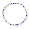 Bohemian Glass Seed Beads & Brass Stretch Bracelets for Women TI8364-5-1