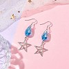 Alloy Star Dangle Earrings EJEW-JE05873-2