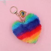 Imitation Rabbit Fur Keychain PW-WG73195-01