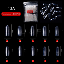 ABS Plastic Seamless Almond False Nail Tips MRMJ-Q069-012A