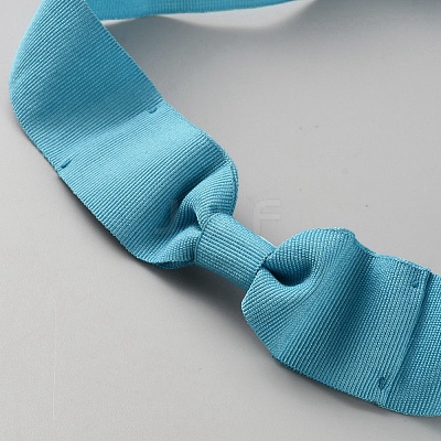 Women's Faux Suede Bowknot Stretchable Hat Band AJEW-WH0696-082A-1