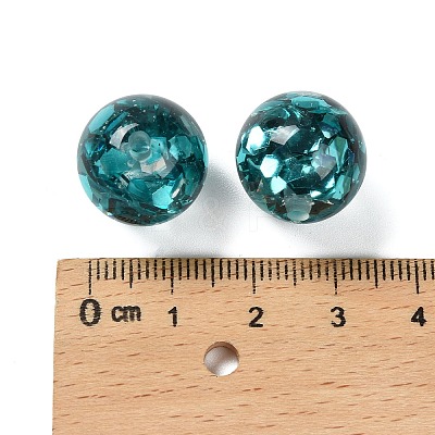 Transparent Resin with Paillette Beads RESI-G110-02E-1