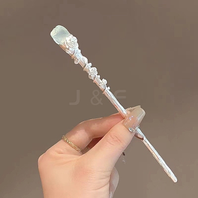 Alloy Rose Hair Sticks for Women Girl PW-WG3B8D3-02-1