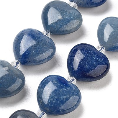 Dyed & Heated Natural Blue Aventurine Beads Strands G-C150-A23-01-1