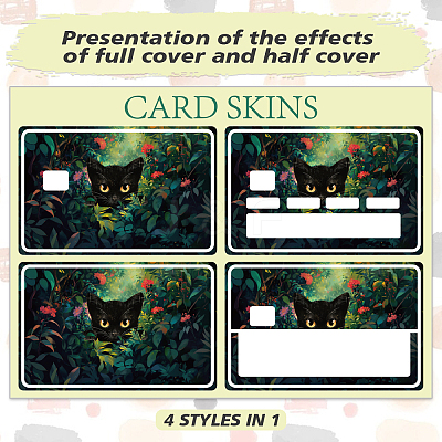 Plastic Waterproof Card Stickers STIC-WH0032-006-1
