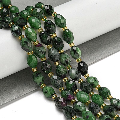 Natural Ruby in Zoisite Beads Strands G-N342-50-1