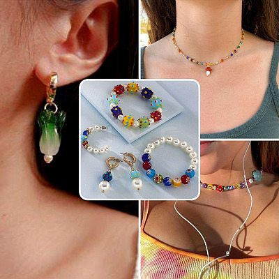 116Pcs Handmade Lampwork Beads LAMP-CD0001-10-1