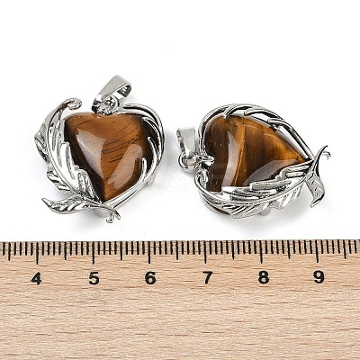 Natural Tiger Eye Pendants G-Q025-01P-08-1