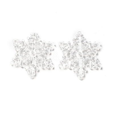 Christmas Transparent Acrylic Connector Charms TACR-P003-01B-1